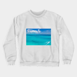 Perfect Nautical Caribbean Blue Ocean Water Crewneck Sweatshirt